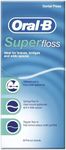 Oral-B Super Dental Floss, 50 Pre-Cut Strands, Ideal for Braces, Bridges and Wide Spaces