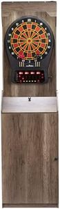 Arachnid E650 Free Standing Dartboard Cabinet Set, Rustic (E650FSRT-BK2)