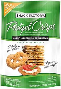 Snack Factory Pretzel Crisp Pretzel Crisps, Garlic Parmisan, 200g