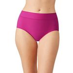 Wacoal Women's at Ease Brief Panty, Festival Fuschia, Small