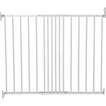 BabyDan MultiDan, Covers openings between 62.5-106.8 cm/24.6-42 inches, Extendable Stair Gate/Baby Gate/Safety Gate, Metal, White, Made in Denmark - (Pet Gate/Dog gate)