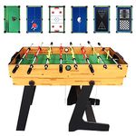 4ft Multi Combo Game Table, vocheer 10 in 1 Game Table, Pool Table, Hockey, Table Tennis, Football, Checkers, Chess, Backgammon,Bowling, Poker, Shuffleboard (1