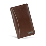 HAMMONDS FLYCATCHER Genuine Leather Passport Cover for Men, Passport Cover for Women, RFID Passport Holder for Men Travel Accessories for Men, Passport Bag for Men, 7 ATM Card Slots - Brushwood