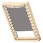 VELUX Original Roof Window Blackout Blind for MK04, Grey, with Grey Guide Rail