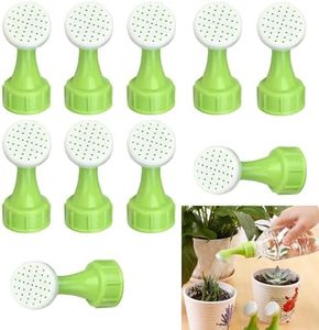 WADY 10 Pack Bottle Top Waterers Bottle Top Sprinkle DIY Small Watering Can Plastic Plant Waterers Plastic Bottles Sprinkler Head, Watering Seedlings Top Nozzle Sprinkler Head for Flower Grass