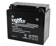 Vertex VP7E-4 Sealed AGM Motorcycle/Powersport Battery, 12V, 7Ah, CCA (-18) 90, Replaces: CB7-A, 12N7-4A, YB7-A Perfect battery for Motorcycle, ATV's, Personal Watercraft and Snowmobiles