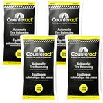 Counteract 10OZ-B4 Centrifugal Force Tire/Wheel Balancing Beads - Off-Road Vehicles, Light Duty Truck Tires, (4) 10oz Balance Bead Bags, (4) Valve Caps and Cores