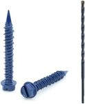 BCP Fasteners BCP499 100 Qty 1/4" x 1-3/4" Hex Head Diamond Tip Concrete Screws to Anchor Masonry, Block and Brick (BCP499)