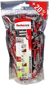 FISCHER, Tacos pared 8x40 DuoPower para hormigón, Pack 120 uds