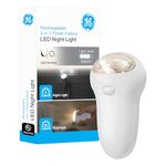 GE 3-in-1 LED Power Failure Night Light, Plug-In, Rechargeable, Light Sensing, Auto On/Off, Foldable Plug, Soft White, Emergency Flashlight, Hurricane, Storm, Tornado, Glossy White Finish, 11281