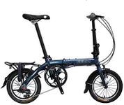 Pace 3.0 Model - SOLOROCK 14" 3 Speed Aluminum Folding Bike - Super Light (Metallic Blue)