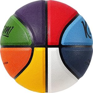 Kuangmi Colorful Street Basketball for Men Women Youth Teenager Child Kids Boys Girls, Colorful, size 7