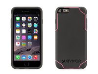 Griffin Survivor Journey Case for iPhone 6 Plus/6S Plus - Deep Grey/Fluoro Pink,GB41624