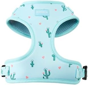 The Wagging Tail Premium No Pull Dog Harness, Dog Harness Medium Sized Dog, Dog Harness for Large Dogs, Small Dog Harness, Puppy Harness, Dog Vest - Adjustable, Soft, Cute (Cactus, Large)