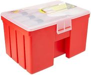 PLANO Deluxe Portable Rack System,Fishing Tackle Organizer, Portable Storage OrganizerTool box, Small parts, Removable Trays, Fishing, Beading, School or Office Supplies or Crafting Materials