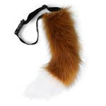 BANLAN Faux Fur Fox Costume Cat Tail Children/Adult Cosplay Halloween Christmas Party Costume One Size Brown