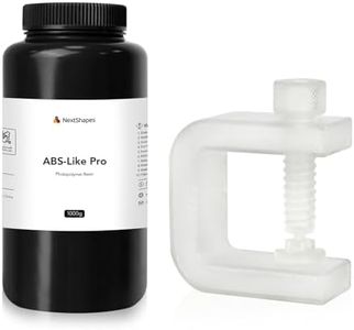NextShapes ABS-Like Pro Engineer Resin, with Ultra High Toughness, Low Shrinkage 3D Printing Photopolymer Resin for LCD/DLP 3D Printers (Clear, 1kg)