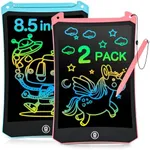 LCD Writing Tablet, 2 Pack Toddler Kids Toys, 8.5 Inch Doodle Board Drawing Pad, Travel Essentials Stocking Stuffers for Kids, Toys Birthday Christmas Gifts for Girls Boys Age 3-8