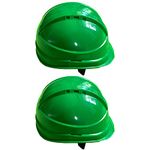 LADWA 2 Pcs Green Heavy Duty Safety Director Helmet Head Protection for Outdoor Work Head Safety Hat with ISI Mark (Pack of 2)