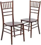 Flash Furniture 2 Pack HERCULES Series Fruitwood Chiavari Chair