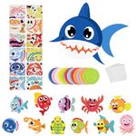 LOOPES Arts and Crafts Kit for Kids Age 3-12,12Pack Sea Animals Paper Plates Toys Art Sets DIY Craft Kits for Toddlers 3-12 Years Old Boys Girls Gifts&Educational Kindergarten Homeschool Supply