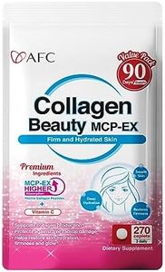 AFC Japan MCP-EX Marine Collagen Peptide, 1.5X Better Absorption Than Other for Anti-Aging, Glowing Skin, Hair, Nails, Bone and Joints, 270 Caplets for Women & Men, 90 Days Supply