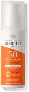 Laboratoires de Biarritz - Crème Solaire Visage - SPF50 - ALGA MARIS® Certifiée Bio - Pour Adulte - Résiste à l'Eau, Protège & Hydrate - 50 ml - Fabriquée en France