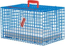 MDC Cat Carrier with Top Opening – Lightweight Mesh Pet Travel Crate for Vet Visits, Cats & Kittens – Breathable, Easy Clean Cat Basket with Handle – Secure & Spacious Cat Crate for Travel, Blue