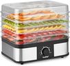 VonShef Food Dehydrator 5 Tier – Fruit Dryer 250W with Adjustable Temperature Control from 40-70°C, Removable Trays, for Jerky, Meat, Fruit, Vegetables and Healthy Snacks – Stainless Steel