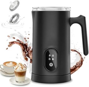 Milk Frother, Necomi Electric Milk Frother, Milk Heater 14.54oz/430mL 4 in 1 Coffee Steamer Frother, for Frothing and Heating Milk, for Latte, Cappuccino, Macchiato