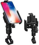 GUB Metal Motorcycle Phone Mount 360°Rotating All-Aluminum Alloy Bike Phone Mount, Universal Handlebar Bicycle Cell Phone Holder Suitable for iPhone 11 12 Pro Max Note20 and 4.7"- 6.8" Cellphone