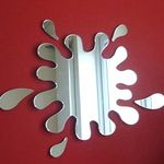 Super Cool Creations Splash Puddle Mirror with Six Splashes 35cm x 30cm