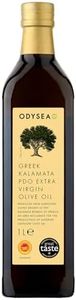 Odysea PDO Kalamata Extra Virgin Olive Oil, Glass Bottle (1 Litre)