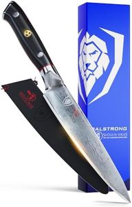 DALSTRONG Utility Knife - 6 inch - Shogun Series ELITE - Damascus - Japanese AUS-10V Super Steel Kitchen Knife - Vacuum Heat Treated - Gift Cooking Knife Vegetables Meat - w/Sheath