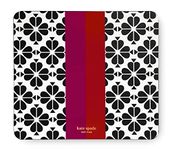 Kate Spade New York Leatherette Mouse Pad, 9" x 8" Mouse Mat with Non-Slip Back, Cute Mouse Pad for Office Desk, Spade Flower Stripe