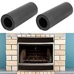 Magnetic Fireplace Draft Stopper - 2pcs Fireplace Vent Covers, Screen Insulation Blocker for Winter Indoor Prevent Cold Air and Heat Loss (Black 36 * 4in)