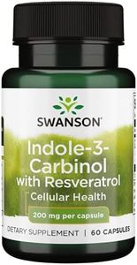 Swanson Indole-3-Carbinol with Resveratrol 200 Milligrams 60 Capsules