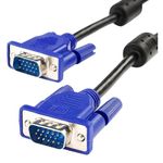 VGA Cable 1.8m Long Computer Monitor High Resolution Male to Male Monitor Extension Cable, Blue