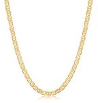Barzel Mens Gold Chain Necklace 18K