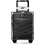 STRAPVILLA Trolley Bag Cover - Suitcase Covers for Trolley Suitcase | Durable Suitcase Cover for Hard Trolly Bags | Trolley Cover & Luggage Bag Cover - Transparent Waterproof PVC Cover - 20 Inch