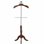 LOCOMOTO Wooden Coat Hanger Stand Suitable for Home, Office & Coat Display Stand Shop (Brown. 45 Inch Height)