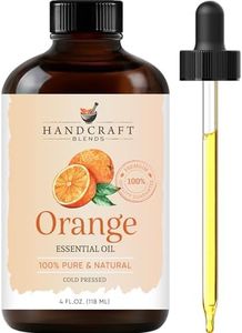 Handcraft Blends Orange Essential Oil - Huge 4 Fl Oz - 100% Pure and Natural - Premium Grade with Glass Dropper