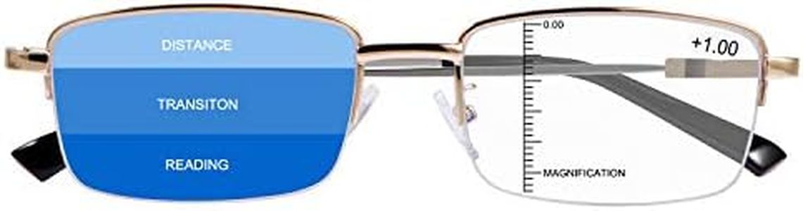 Progressive Multifocus Computer Reading Glasses Blue Light Blocking Readers