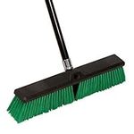 Tidy Tools Large 18'' Rough-Surface Push Broom with Alloy Handle