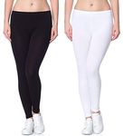 Lyra Women Solid Premium Cotton Ankle Length Leggings | Mid-Waist | Fashionwear