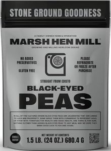Marsh Hen Mill Black Eyed Peas | Heirloom Variety w/Savory, Nutty Flavor | Dried Legumes for Soup, Stews & Southern Dishes | High Protein & Micronutrients | Gluten-Free, No Preservatives | 24 Oz Pack