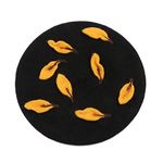 Zasy Casual Wool Beret Hat Classic French Artist Beanies Handmade Cap for Women (Leaf)