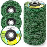 Cenven 10 Pack Strip Disc Stripping Wheel for Angle Grinder, Grinding Wheels Stripper Wheels for Removing Paint, Wood, Rust Welds, Oxides of Metal (4'' x 5/8'')