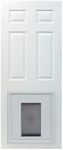 PetSafe Single Panel Replacement Pet Door Insert with Paintable Frame Specifically Designed for Panel Doors, Durable Plastic Frame, Snap-On Closing Panel, for Dogs (up to 220 lbs)