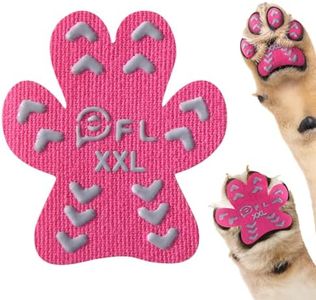 Non-Slip Dog Paw Protector Pads for Senior Dogs, Dog Paw Traction Stickers with Anti-Slip Rubber, Help Dogs Walk on Hardwood Floor, Dog Essentials,Pink 48pcs, XXL for 61-80lbs